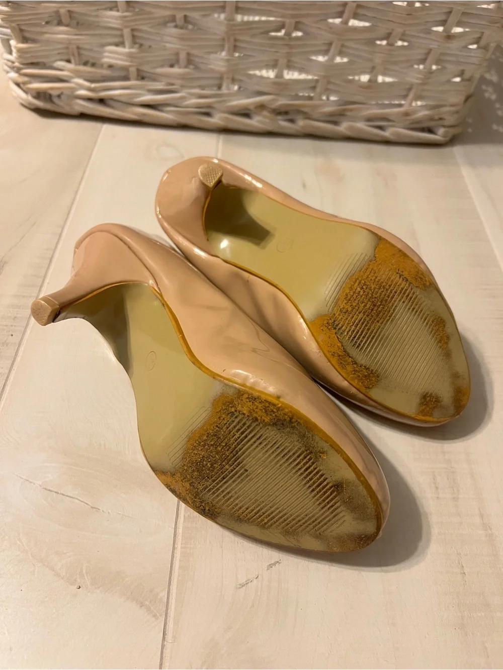 Marc Defang Girls' Nude Patent Dress Pumps